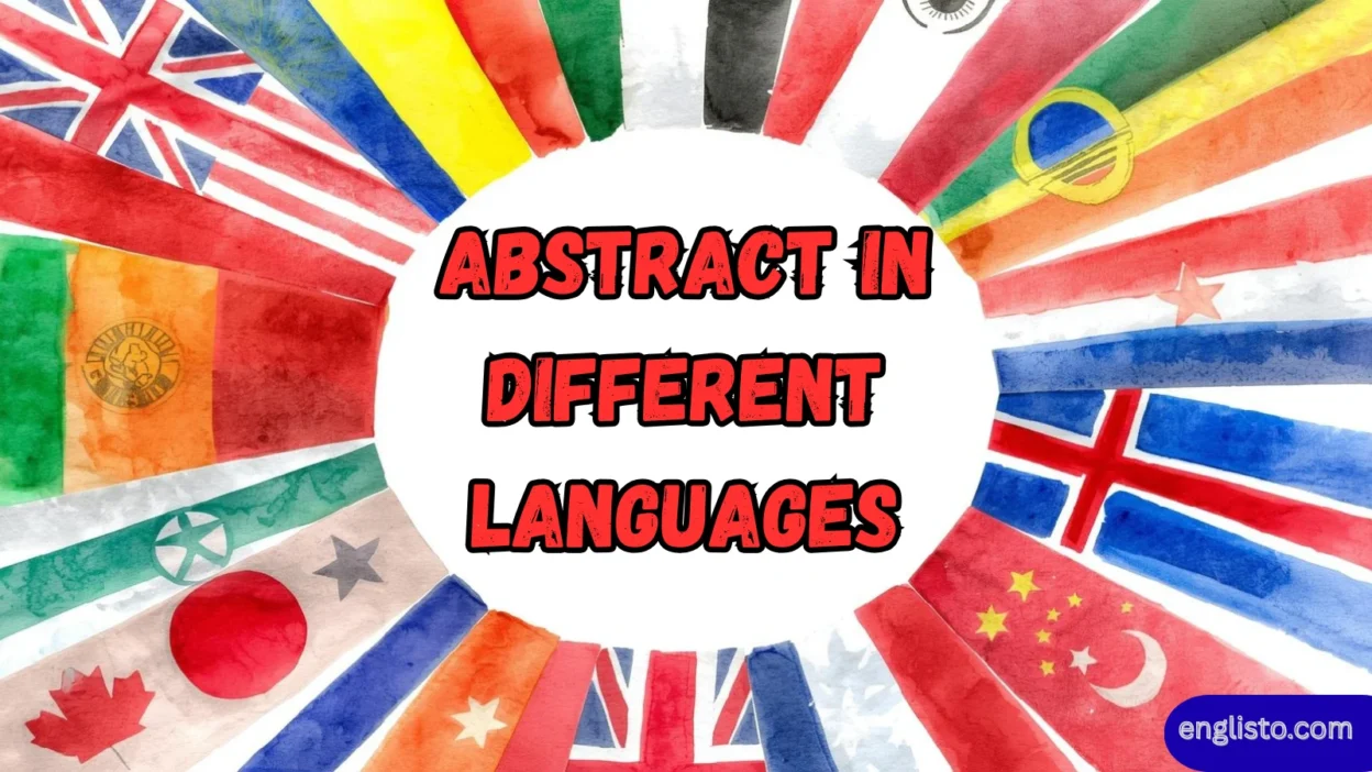 Abstract in Different Languages