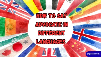 How to Say Advocate in Different Languages